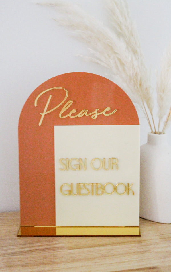 Boho Guestbook Sign